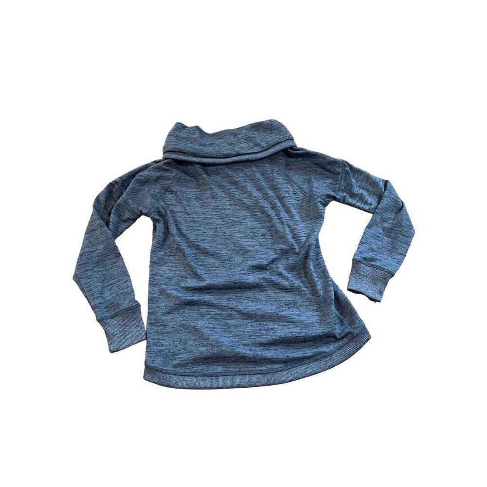 Athleta‎ Blissful Cowl Neck drawstring pullover Sweatshirt size XS blue - Picture 7 of 8